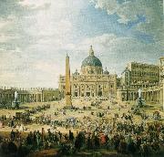 wolfgang amadeus mozart the square in front of st peter s basilica in rome Sweden oil painting artist